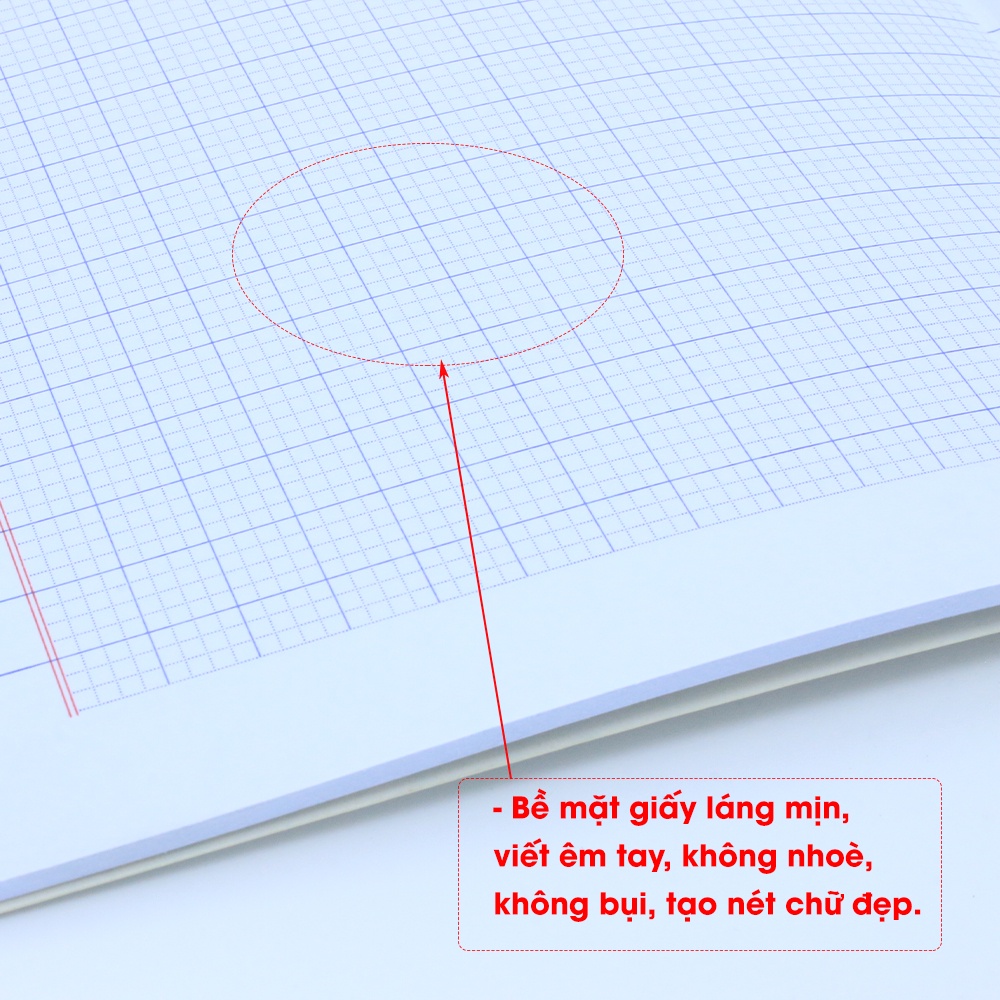 Vở 4 ô ly 96 trang Class Tương Lai Xanh Hồng Hà dành cho HS miền Trung - Nam - 0304
