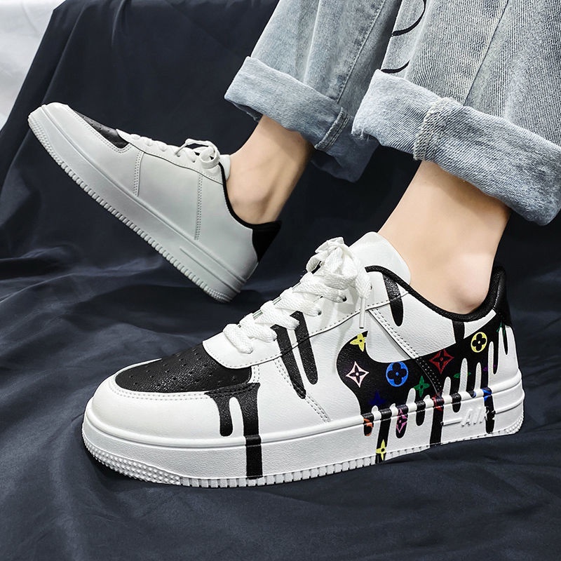 2023 Mới Của Nam Giới Màu Trắng Thoải Mái Nhẹ Nhàng Thời Trang Chống Mài Mòn Giày Trượt Ván