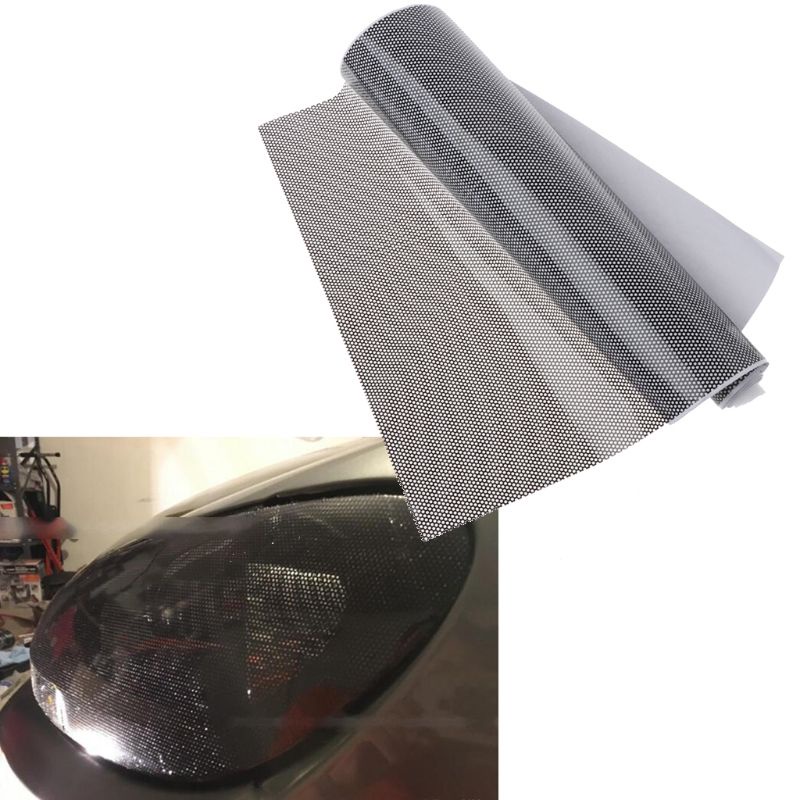 Miếng Dán Màu Bạc Chống Nắng Cho Đèn Pha Xe Hơi Kích Thước 50x106cm