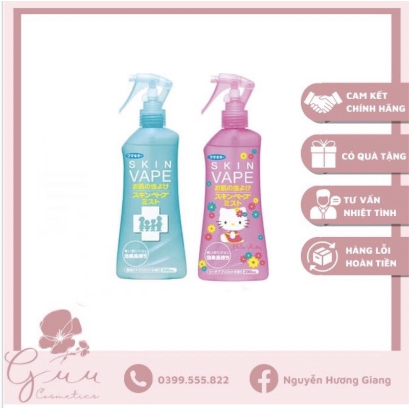Xịt ngăn ngừa muỗi Skin Vape Nhật Bản