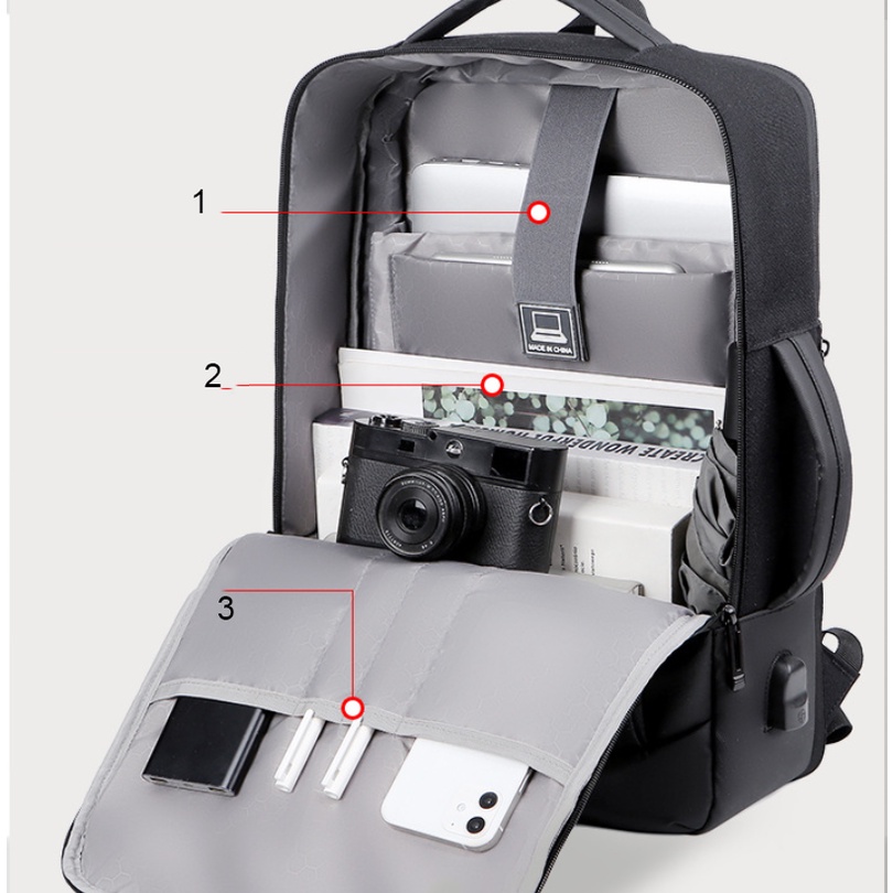 Balo laptop nam thông minh đa năng cao cấp phong cách mới