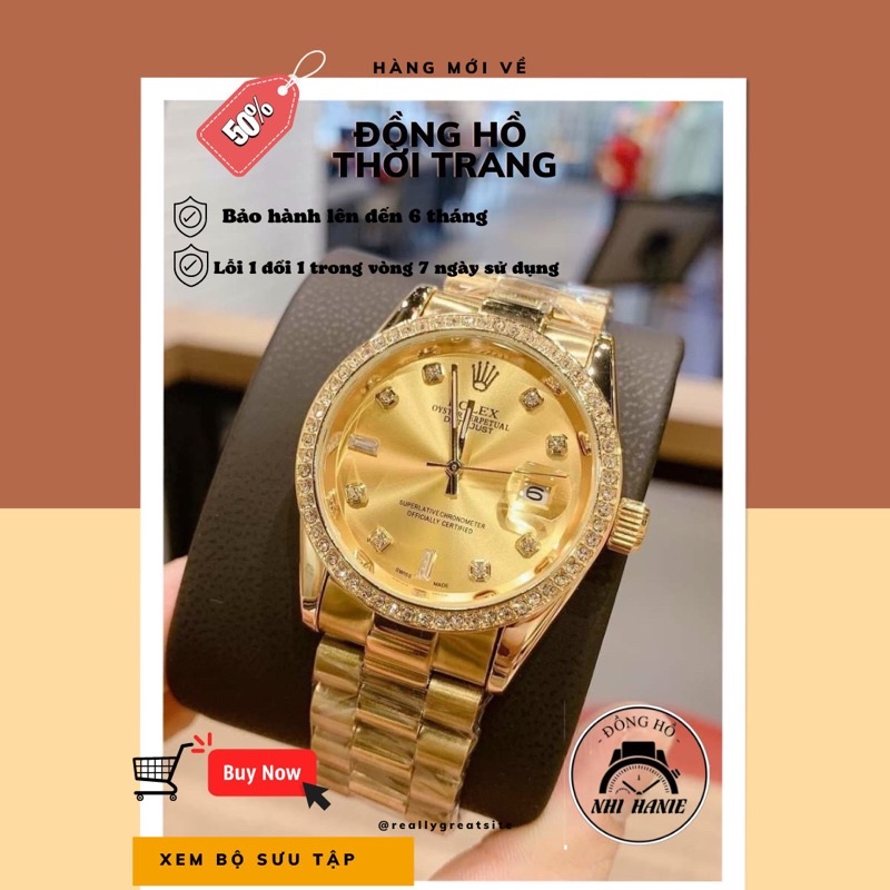 Đồng hồ nam Rolex pin kim trôi