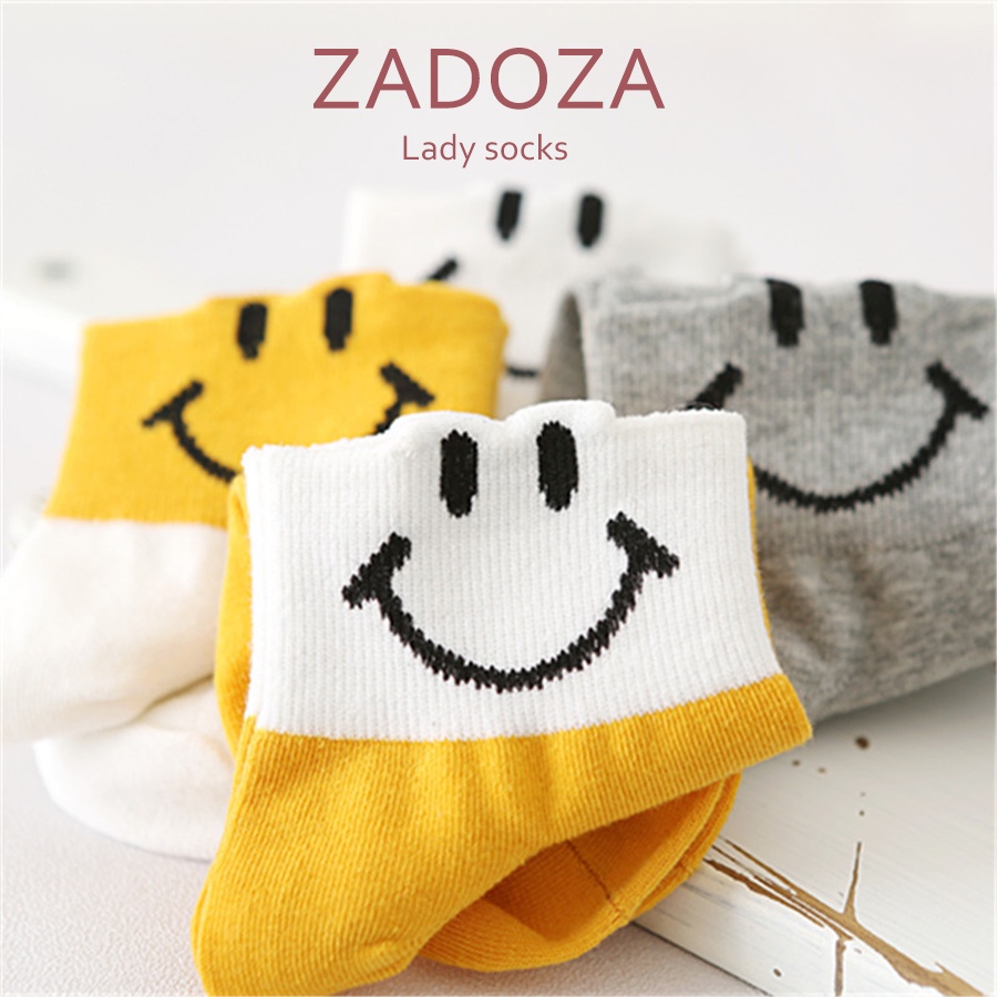 Tất cổ ngắn smile, tất dễ thương cho nữ K2W5
