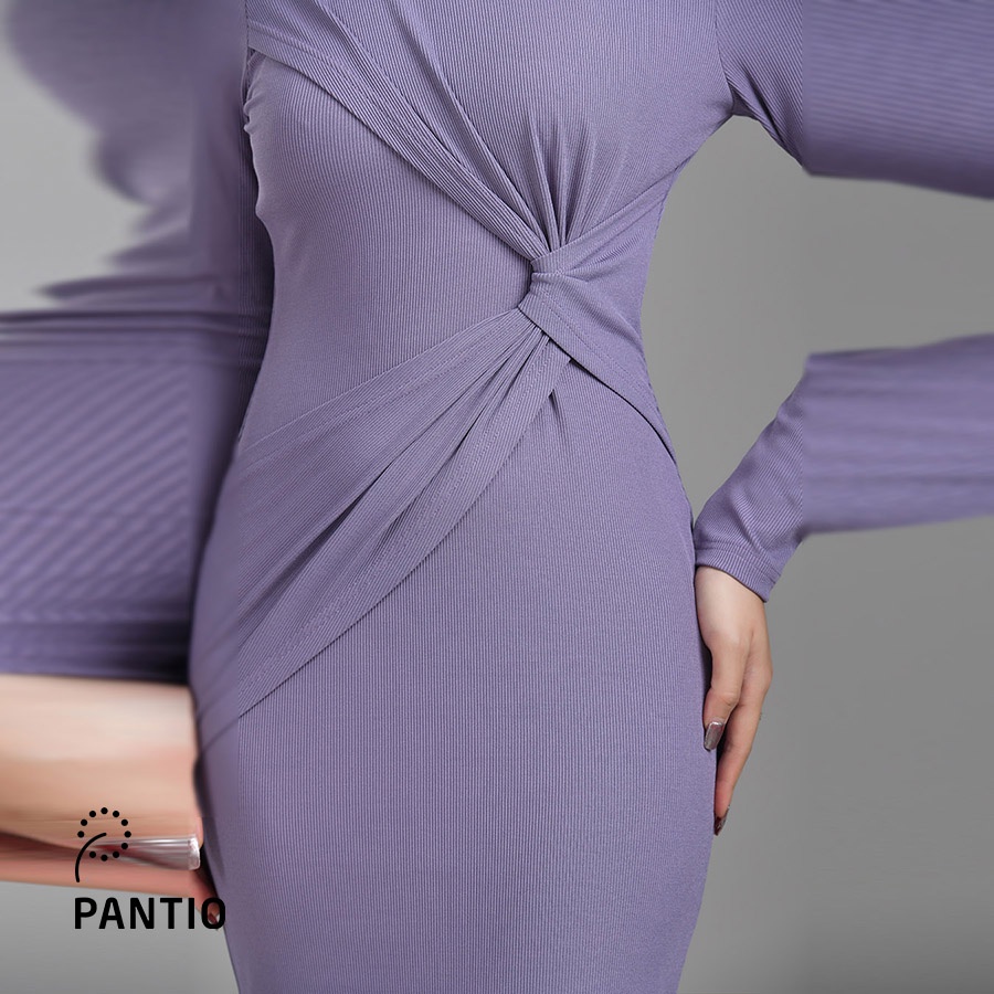 Đầm dạo phố chất liệu thun dáng ôm FDP52762- PANTIO