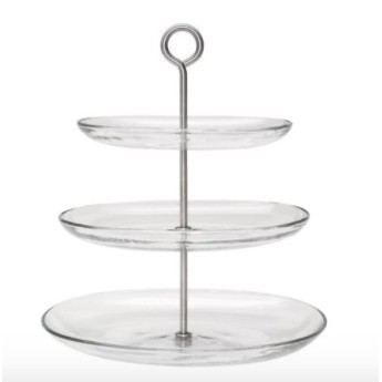 Khay thủy tinh 3 tầng KVITTERA ikea chính hãng