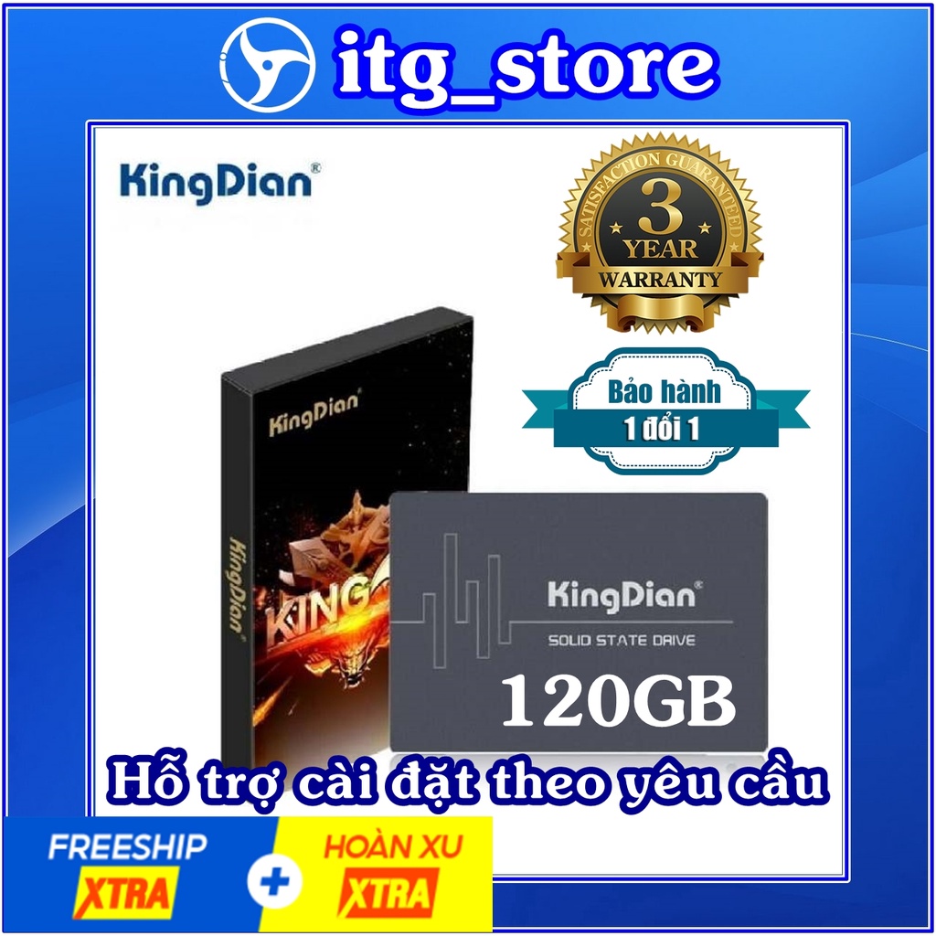 Ổ cứng SSD 120GB KingDian Mới - Chính Hãng Bảo Hành 36 Tháng (Hỗ trợ cài đặt theo yêu cầu)