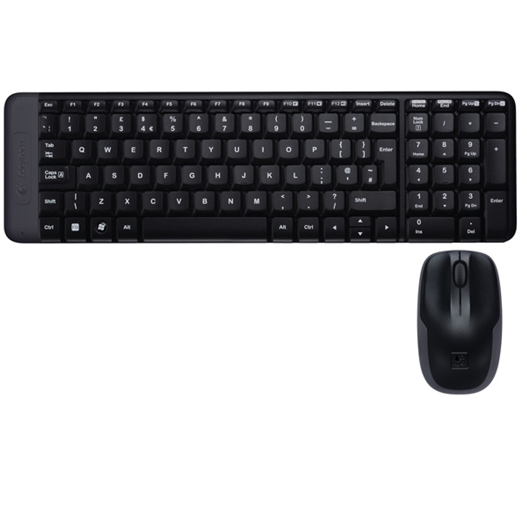 Bộ Bàn Phím Và Chuột Logitech MK220 Không Dây -