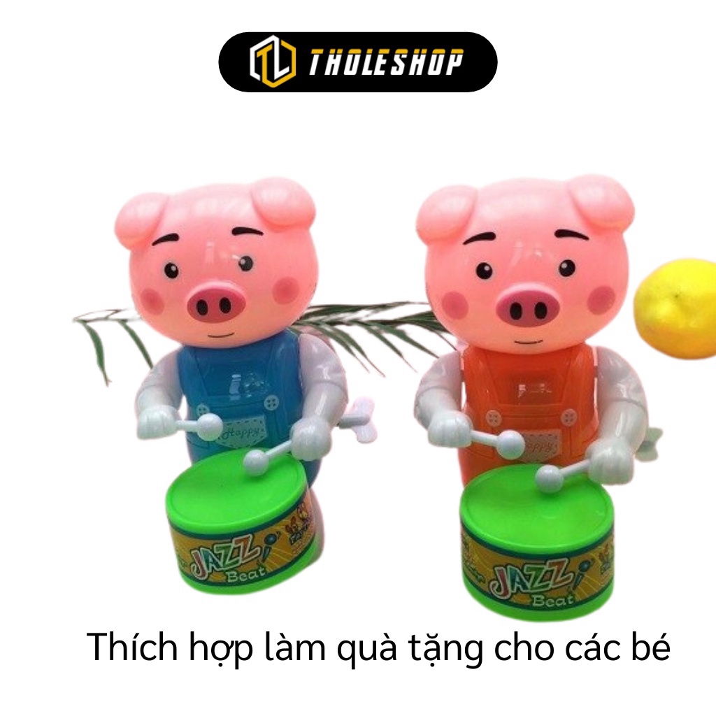 [SGD] Đồ Chơi Cho Bé - Đồ Chơi Thú Đánh Trống Vặn Cót Hình Heo Cho Bé Vui Chơi 9856