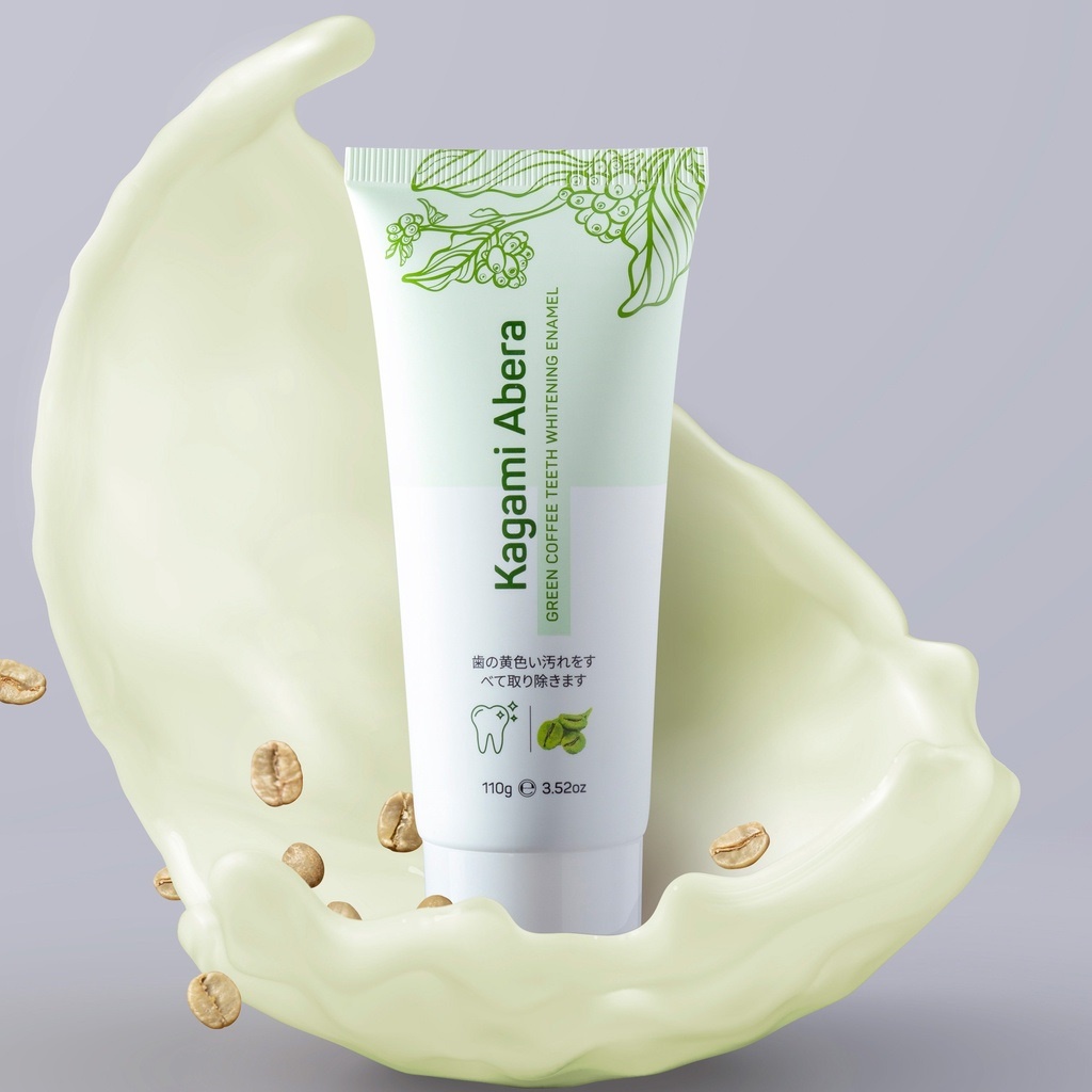 Men trắng răng Kagami Abera 110g đánh bay vết ố vàng và giúp răng trắng sáng