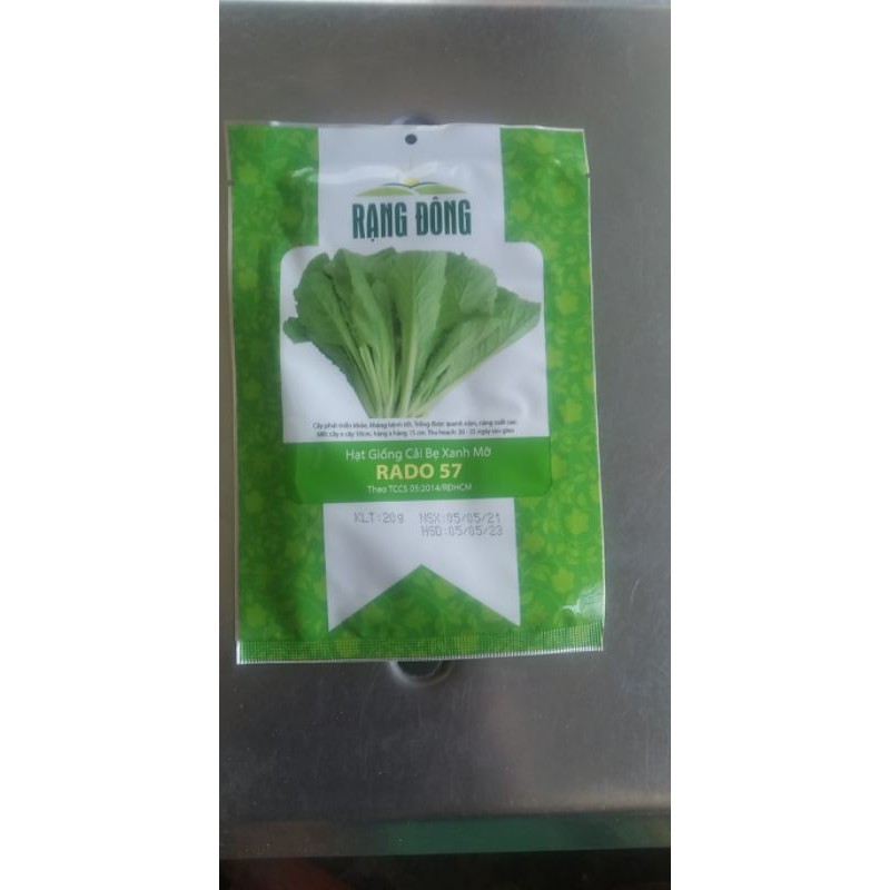 cải bẹ xanh 20g