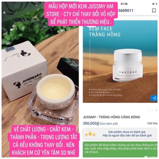 Face Trắng Hồng Căng Bóng Jussmy HMSTORE