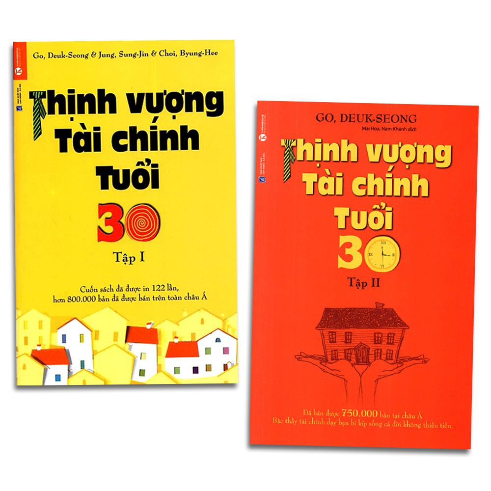 Sách - Bộ 2 cuốn Thịnh vượng tài chính tuổi 30 tập 1 + tập 2 - Thái Hà