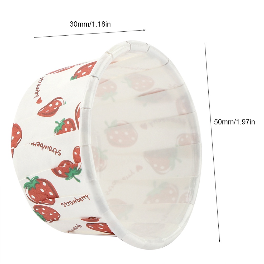 Hàng giao ngay Set 100 Cốc Giấy Làm Bánh Cupcake Mini Hydrogen065