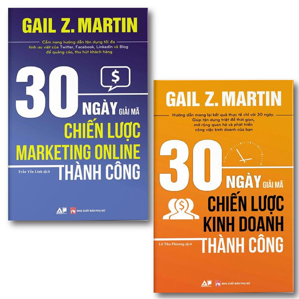 Sách - 30 Ngày Giải Mã Chiến Lược Marketing Online + Kinh Doanh Thành Công ( 2 Cuốn )
