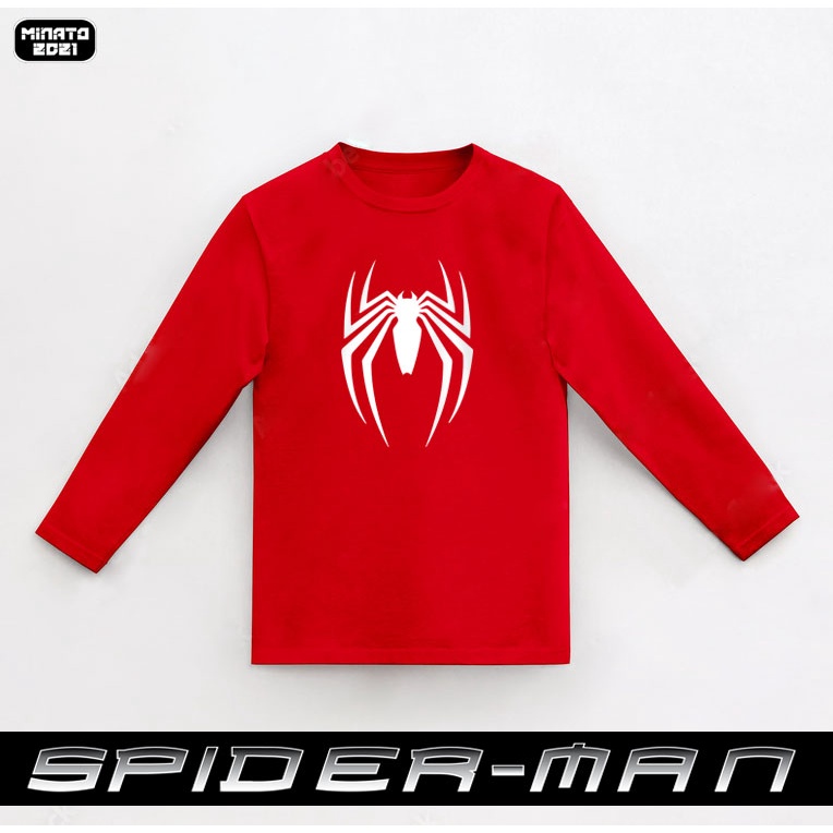 Áo Thun Tay Dài Spiderman Unisex