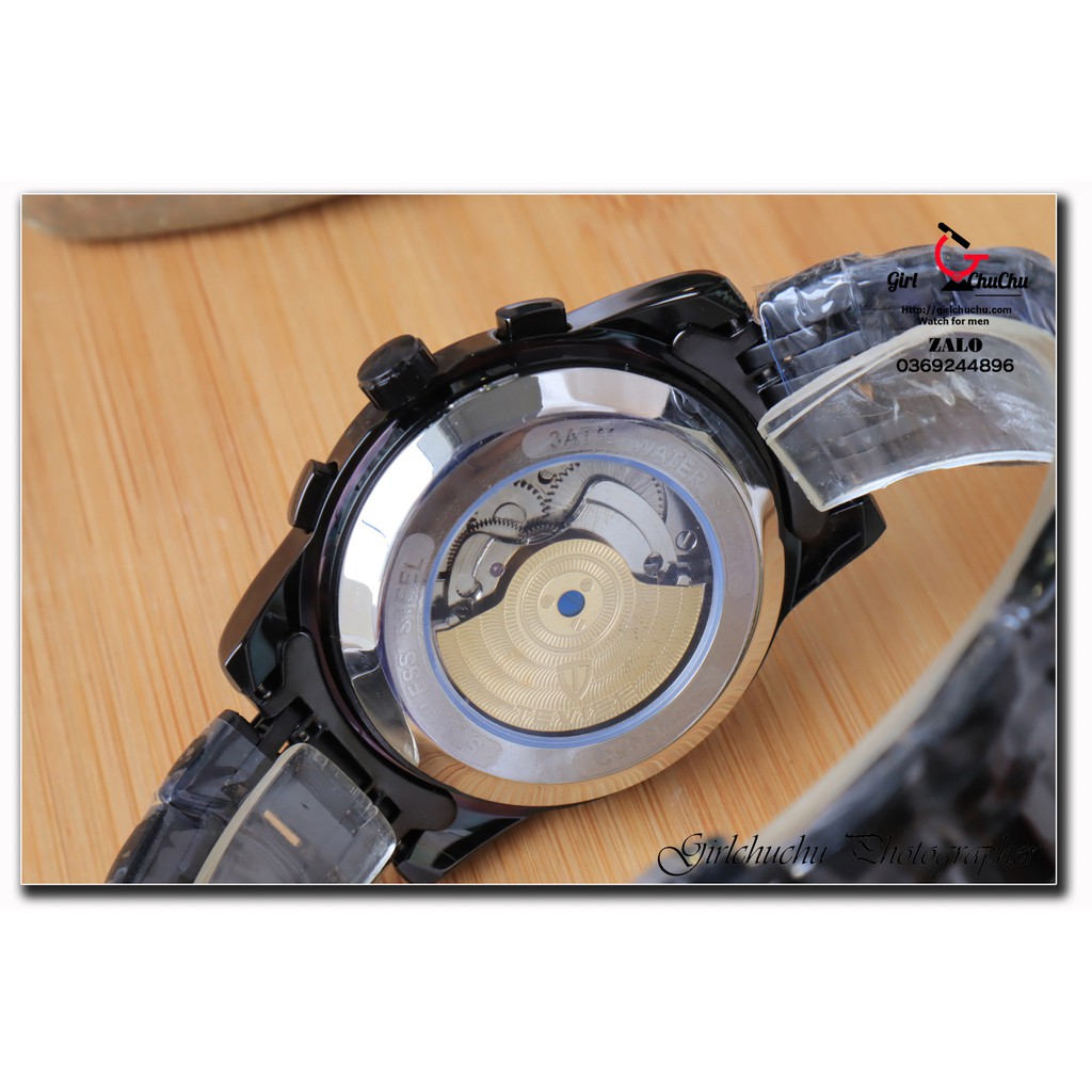 Đồng hồ nam Tevise cơ lộ máy chính hãng với giá sinh viên cực hấp dẫn, máy không dùng pin, đẳng cấp