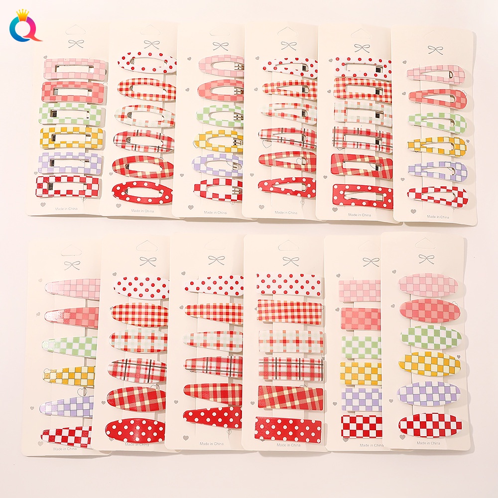 Set 6 kẹp tóc độc đáo thiết kế đơn giản thời trang cho nữ