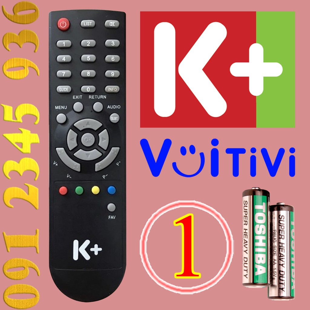 Điều khiển K+ cho cho đầu kỹ thuật số TvBox. (4 Mẫu)