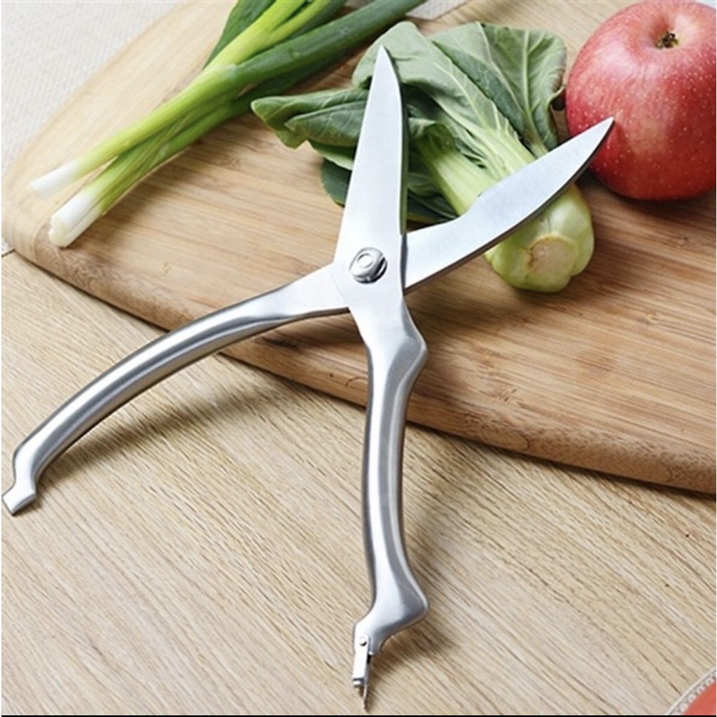 Kéo Cắt Gà Vịt Inox Cao Cấp Siêu Sắc Bén
