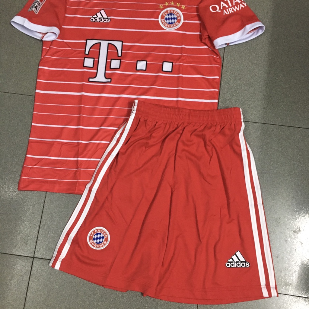 Bộ quần áo đá banh CLB Bayern đỏ sân nhà mới nhất 22/23 FLG