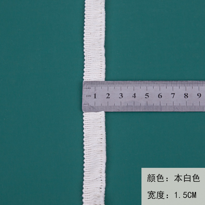 Khăn Trải Bàn Vải Cotton Phối Ren Tua Rua Màu Trắng Đen Làm Thủ Công Diy