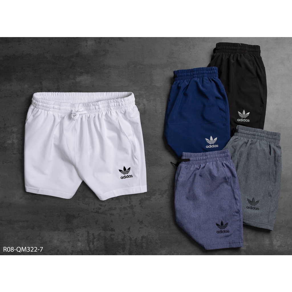 Quần run nam Adidas R08 thêu logo - xi dãn 2 lớp form trên gối - thể thao nam VNXK