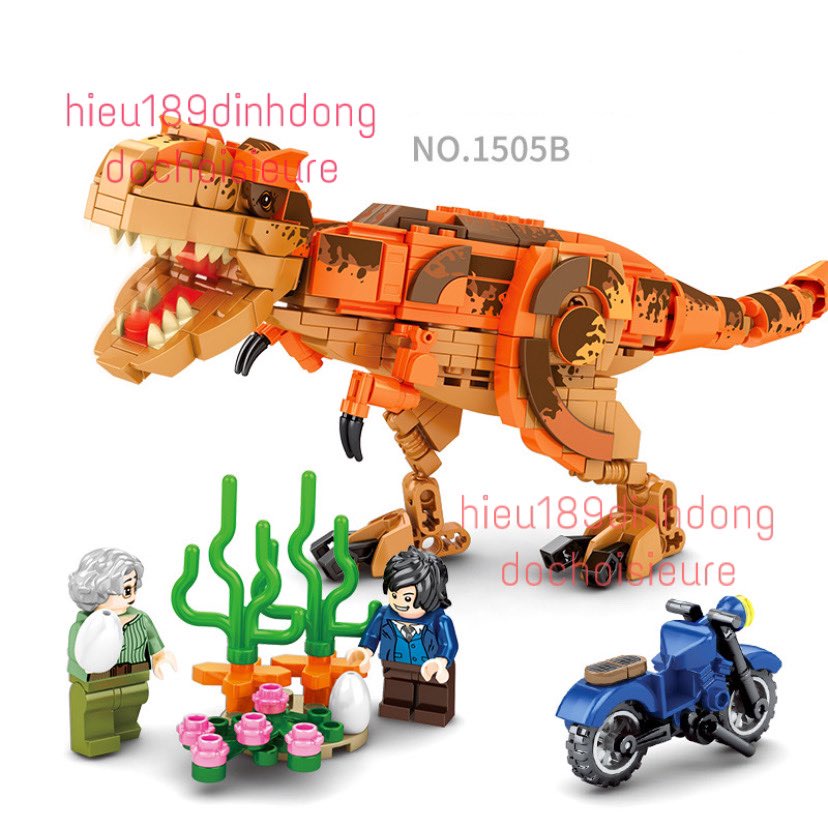 Lắp ráp xếp hình Jurassic World Dinosaur khủng long bạo chúa SY 1505B