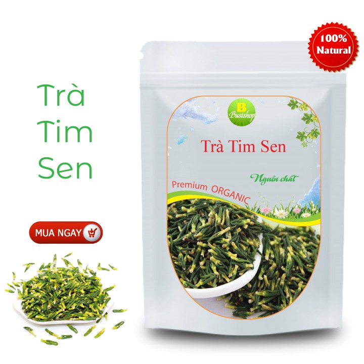 Trà tim sen (tâm sen) sấy khô - loại đẹp 100gr