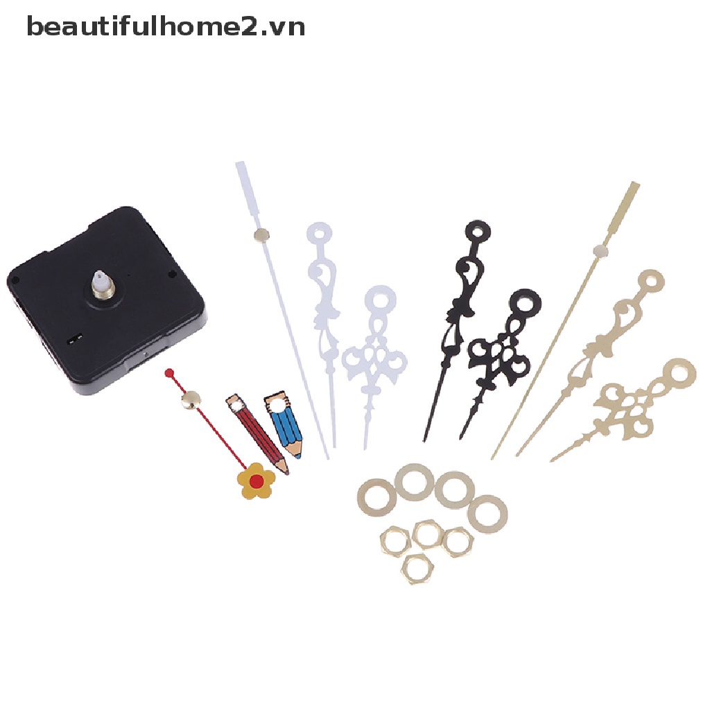 1 Bộ Đồng Hồ Thạch Anh Tự Dính Không Gây Tiếng Ồn Chạy Bằng Pin 2Vn