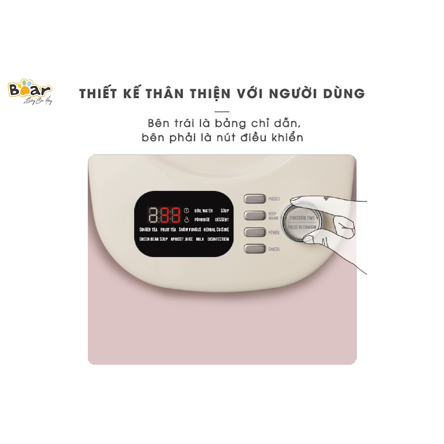 Máy Pha Trà Bear SUBE011 - Bản Quốc Tế Tiếng Anh - Hàng chính hãng