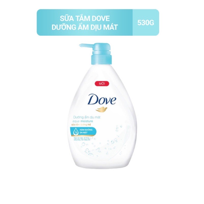 Sữa tắm DOVE 550g căng bóng tươi mới