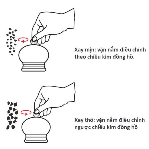 PEUGEOT PHÁP Cối Xay Muối/Tiêu Gỗ Sồi Cao Cấp Nhập Khẩu Chính Hãng - Giá Sỉ