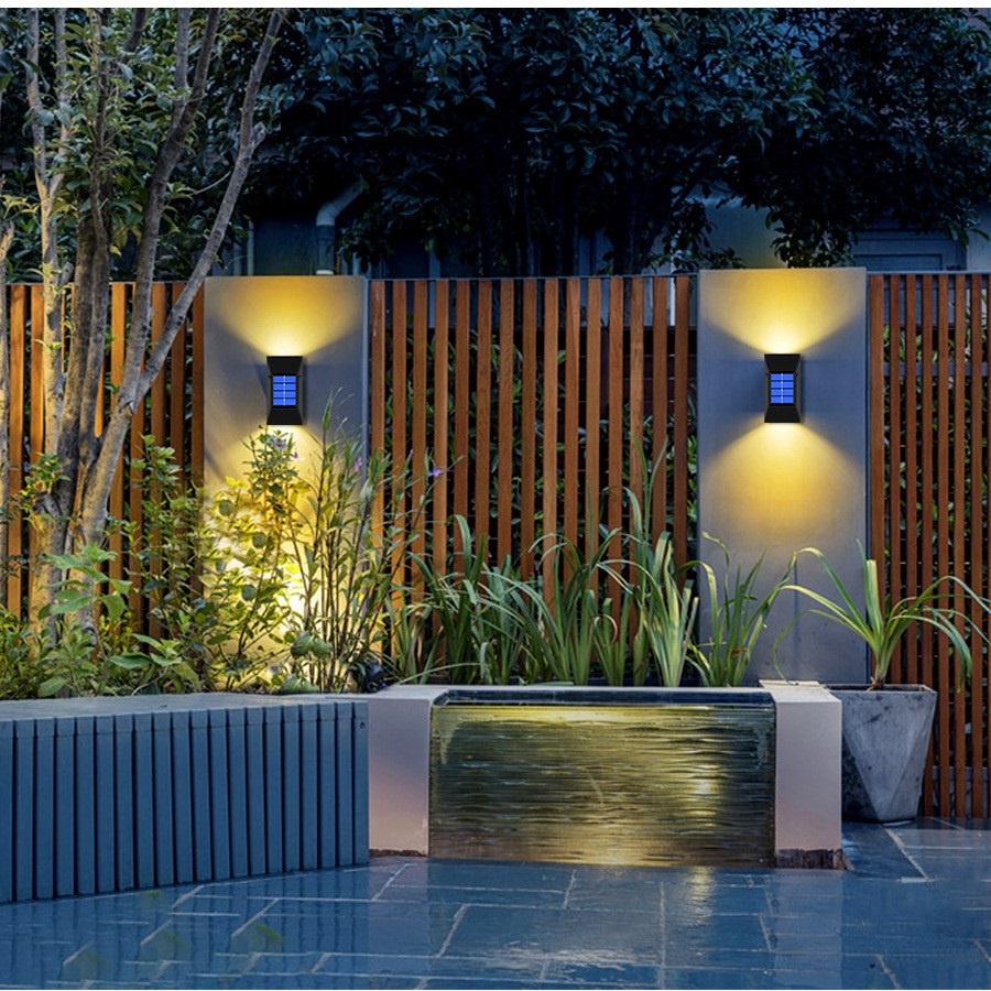 Đèn Led chiếu sáng treo tường, hắt tường, cảm biến chuyển động, chống thấm nước sử dụng năng lượng mặt trời