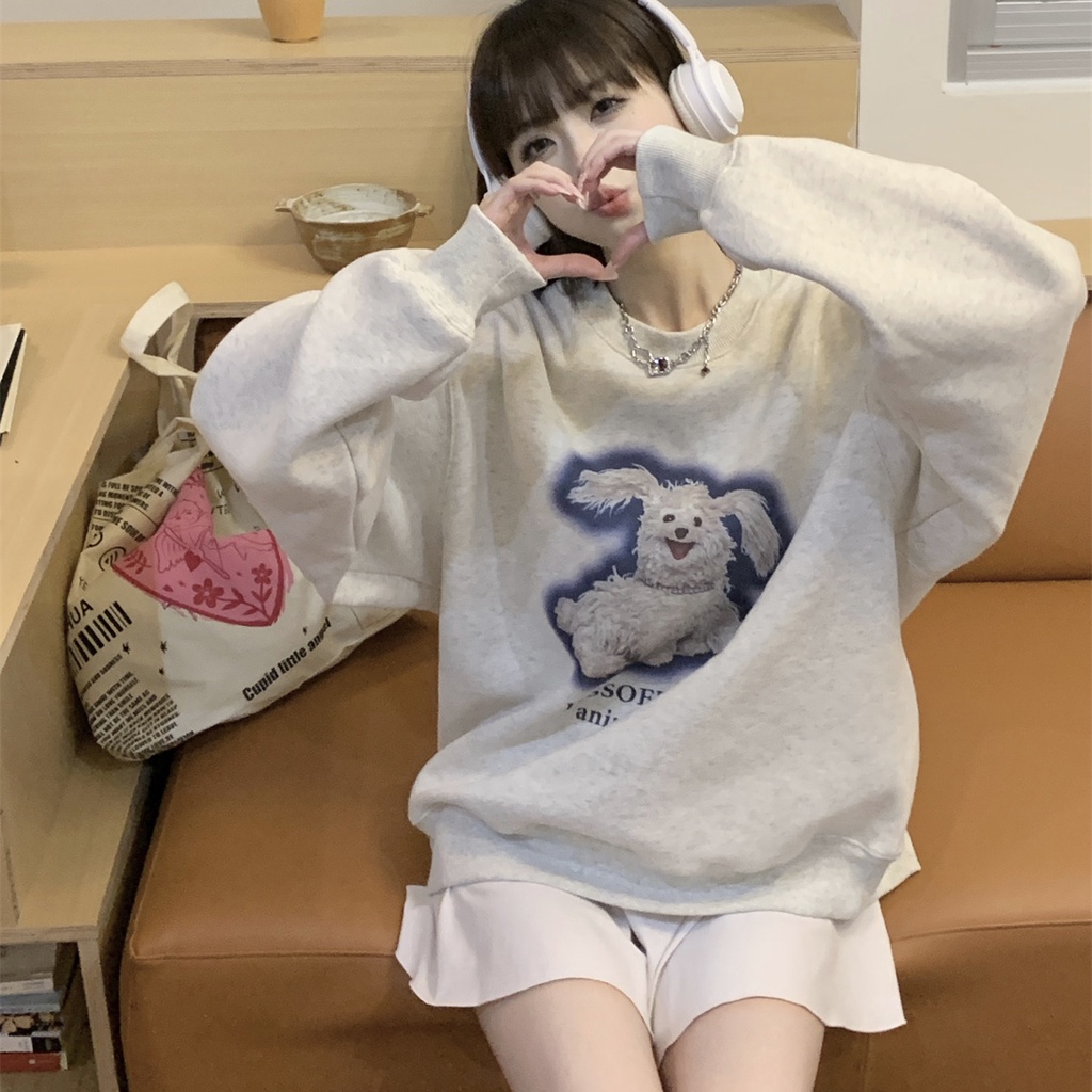 Áo nữ PERTY cổ tròn ngọt ngào và dễ thương phong cách Hàn Quốc thời trang mùa thu