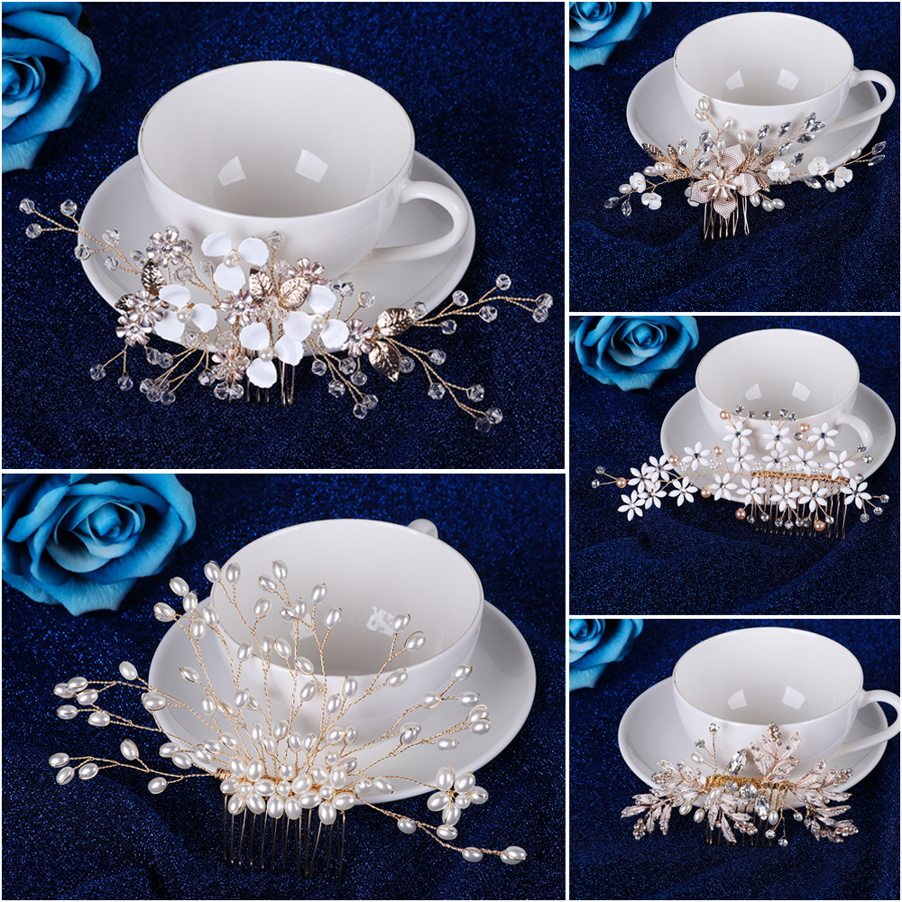 Lược cài tóc thủ công trang điểm cho cô dâu