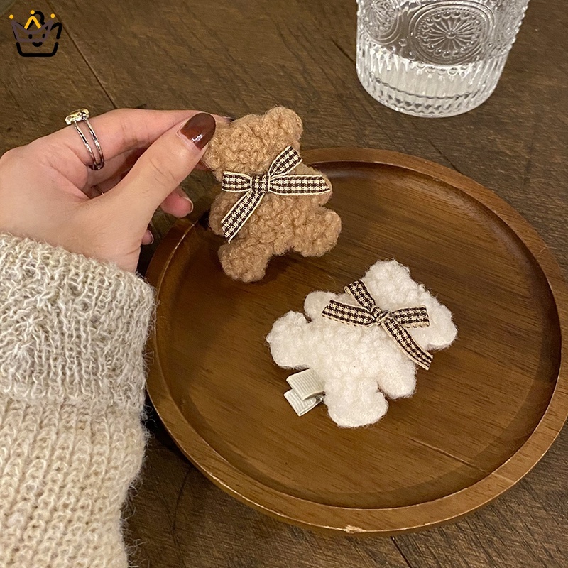 Kẹp Tóc Hình Gấu Teddy Dễ Thương Phong Cách Hàn Quốc 2022 JP6 yrshop Cho Nữ
