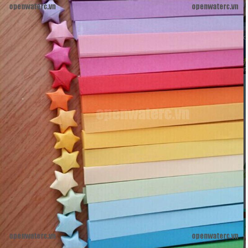 Giấy Gấp Ngôi Sao May Mắn Origami