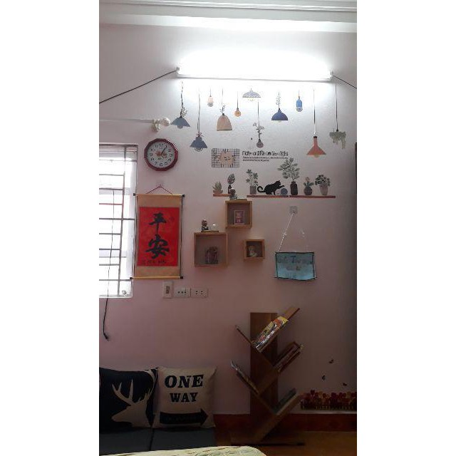 Tổng kho phân phối Kệ treo tường 3 ô vuông| kệ trang trí treo tường ô vuông HPKTT 23 HP Decor