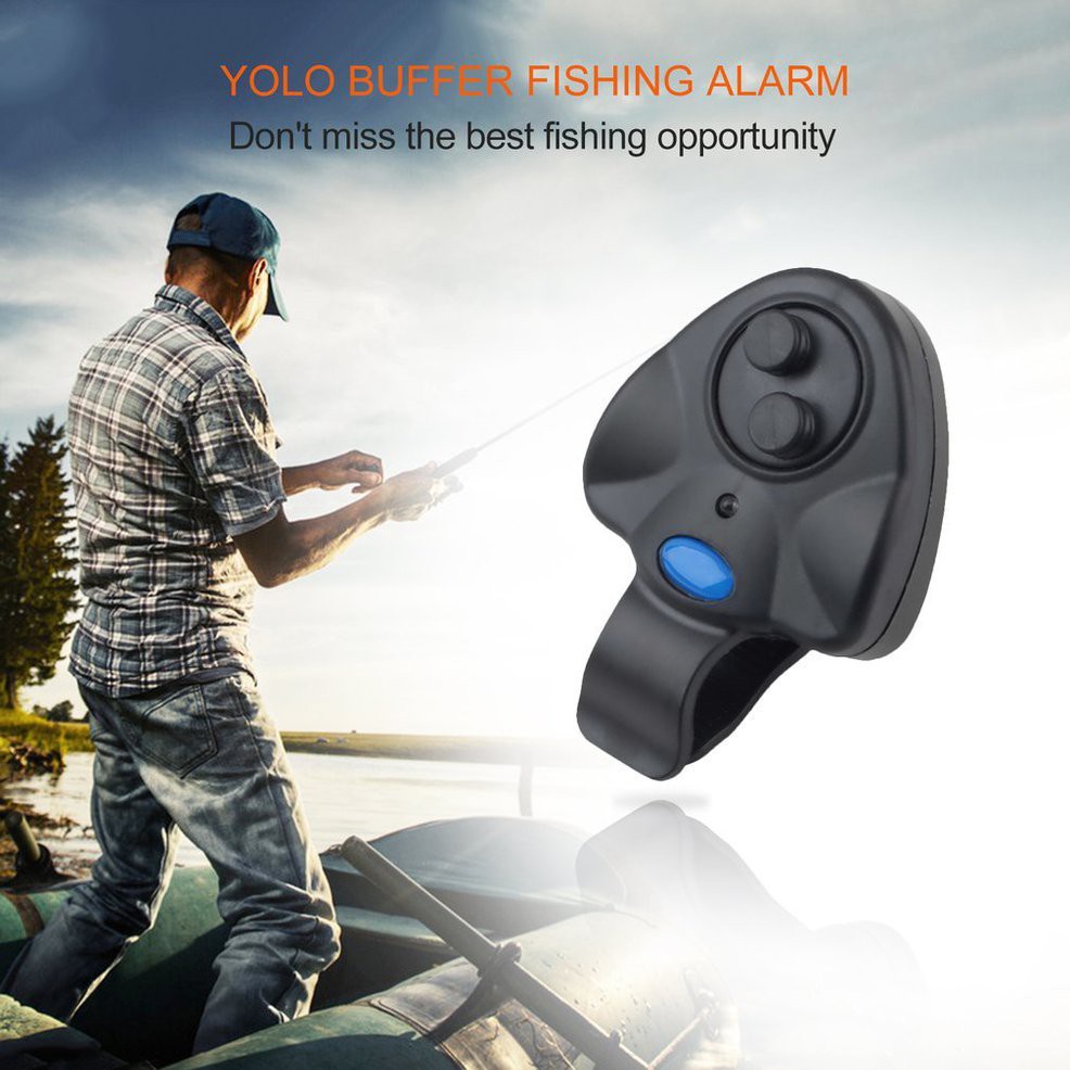 Buffer Fishing Alarm Portable Mini Universal Electronic Sound Alarm LED Light