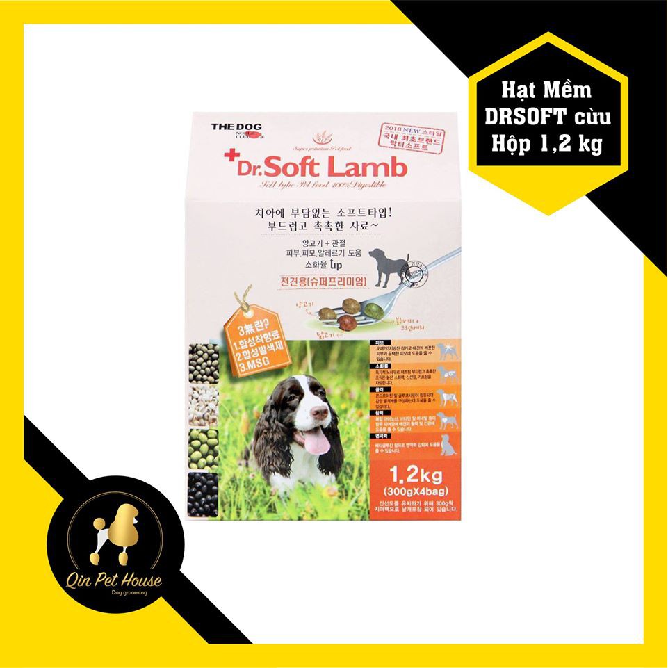 Thức ăn hạt mềm Dr.Soft Lamb 1.2kg - thịt cừu