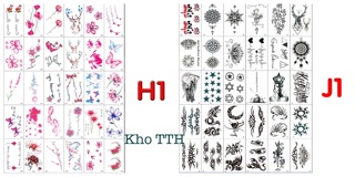 30 tấm tato mini dán hơn 1000 mẫu