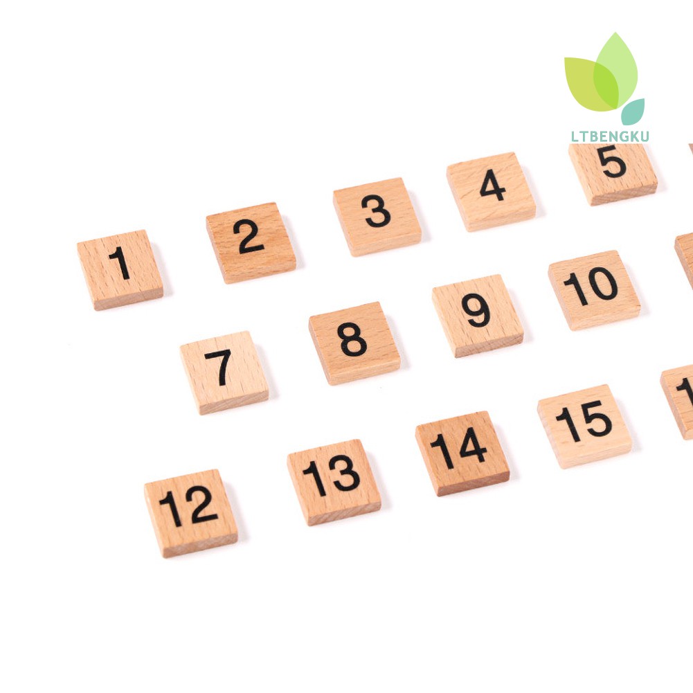 Bộ Đồ Chơi Xếp Hình Bằng Gỗ Chữ Số 1-100 Cho Bé