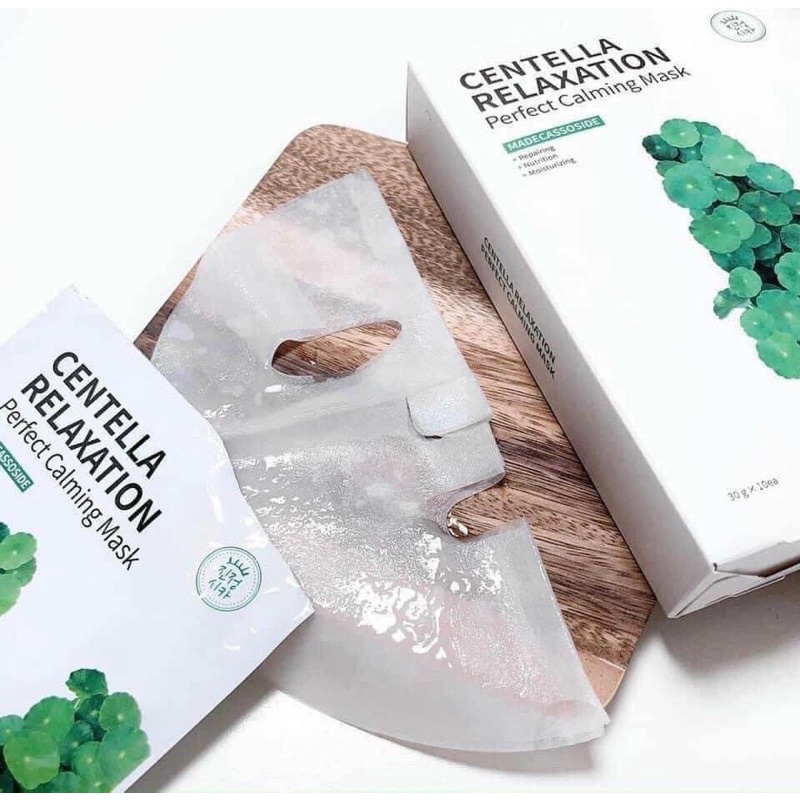 Mặt Nạ Rau Má Looks &amp; Meii Centella Relaxation