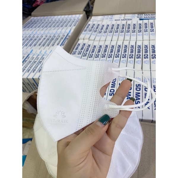 Khẩu Trang 5D Mask hoa văn hộp 10 cái