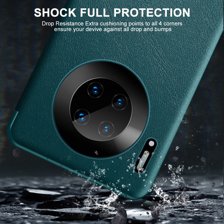 Bao da điện thoại PU nắp lật cho Huawei Mate 30 Pro