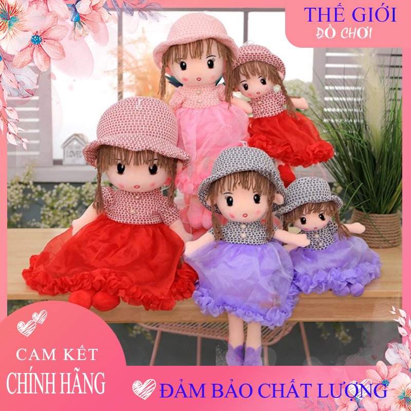 Búp Bê  - Gấu Bông Quà Tặng Cao Cấp Chó Bé Váy Chùm Nhiều Màu