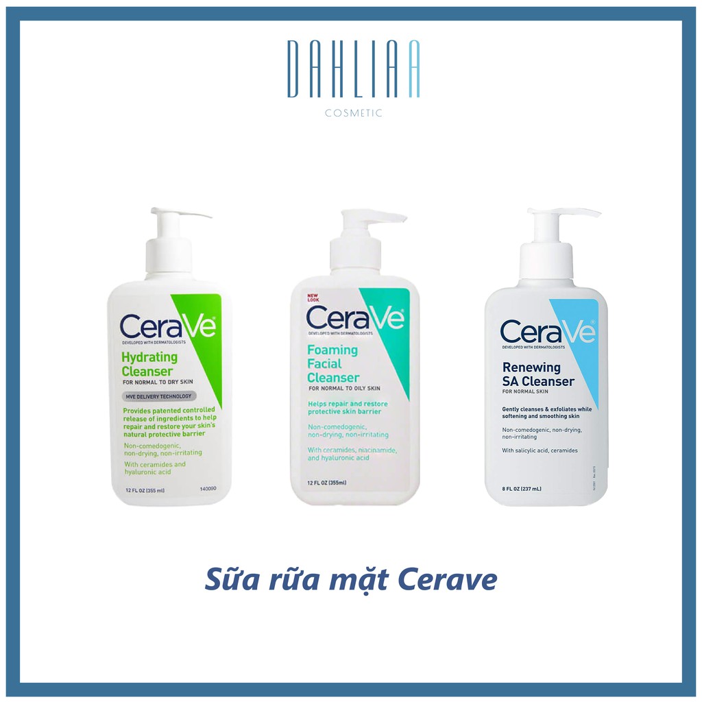 Sữa Rửa Mặt CERAVE Facial Cleanser [Kèm Ảnh thật + Video]