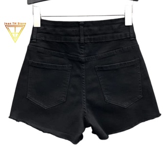 Quần short kaki nhung bản to 2 nút TH Store co dãn cạp cao tôn dáng lưng ôm body ullzang