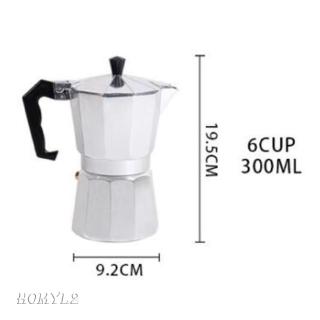 Moka Pot Coffee Maker Stovetop Espresso Maker, 3 Cups, Silver