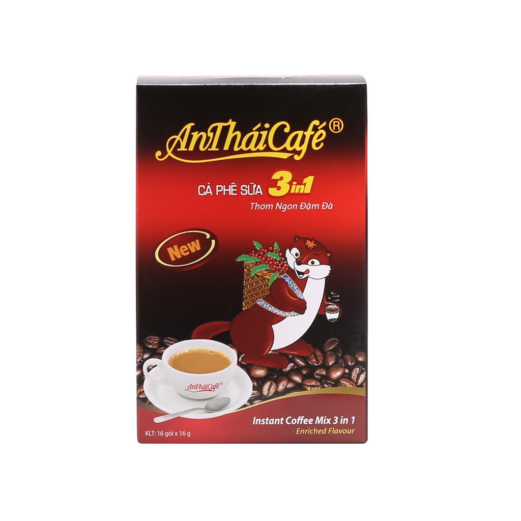 Cà Phê 3 Trong 1 An Thái Mới (16 gói x 16gr) - AnTháiCafé